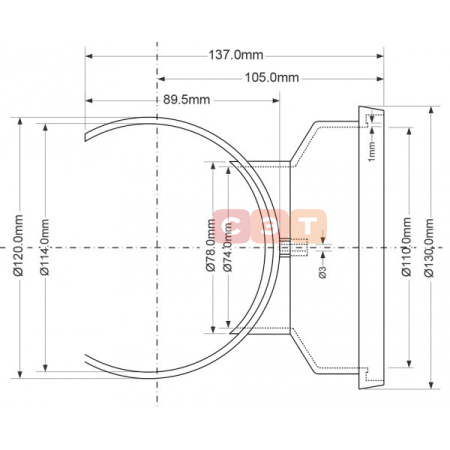 Врезка 110 х 110 мм (раструбное соединение)